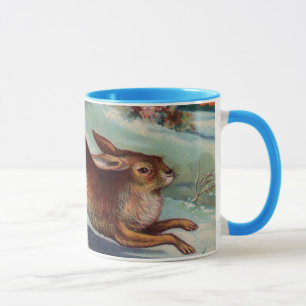 Taza del conejo de diciembre