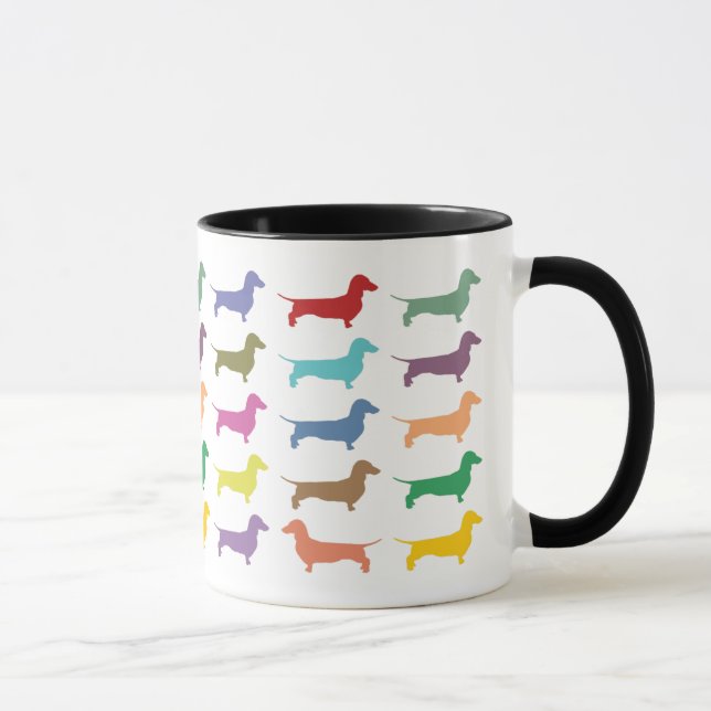 Taza del confeti del Dachshund (Derecha)