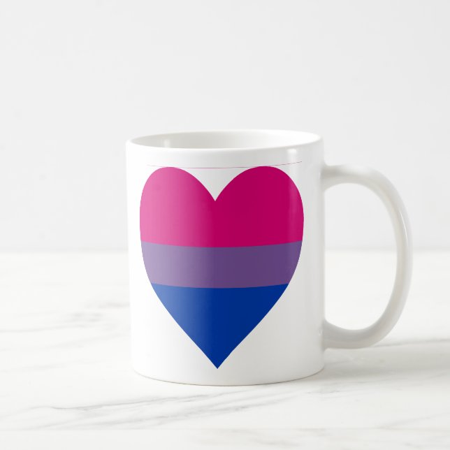 Taza del "corazón bisexual" (Derecha)
