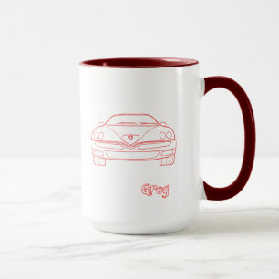 Taza del corazón de Gtv de la araña de la alfa q