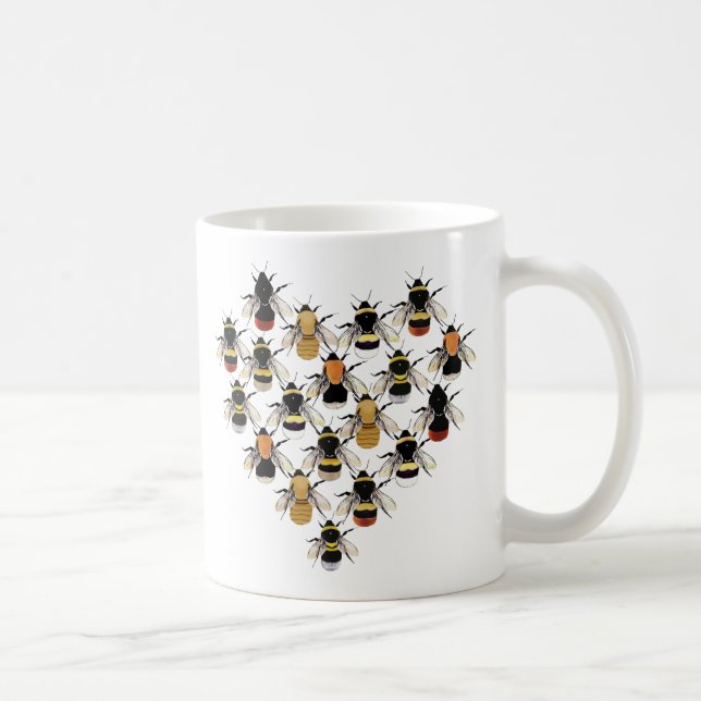 Taza del corazón de la abeja (Derecha)