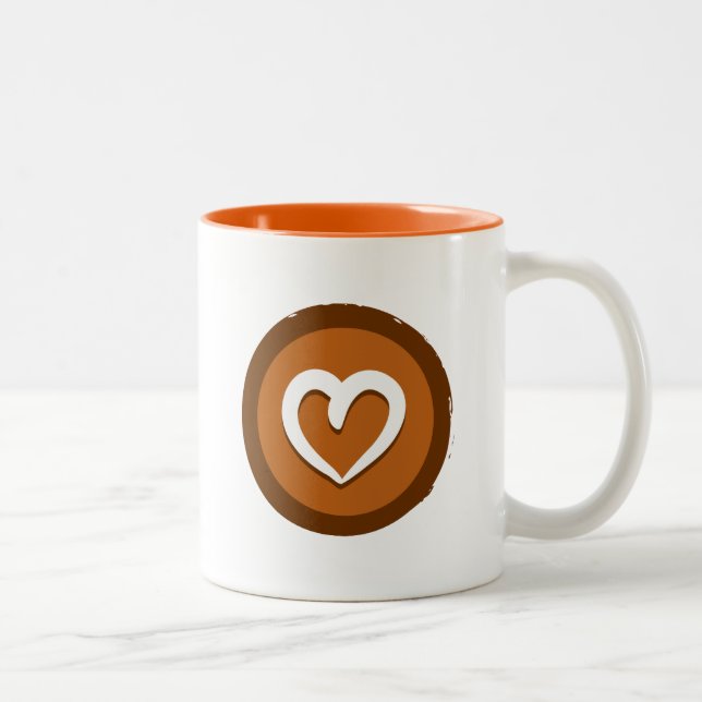 Taza del "corazón" de la yoga (Derecha)