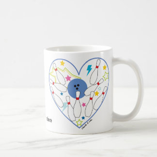 Taza del corazón de los bolos