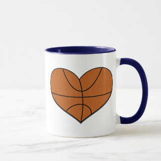 Taza del corazón del baloncesto