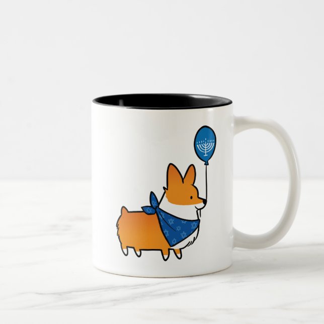 Taza del Corgi de Hannukah (Derecha)