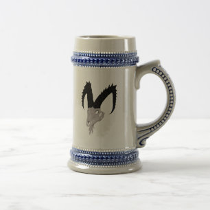 Taza del cráneo de la cabra del demonio