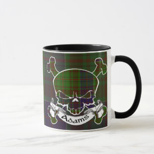 Taza del cráneo del tartán de Adams