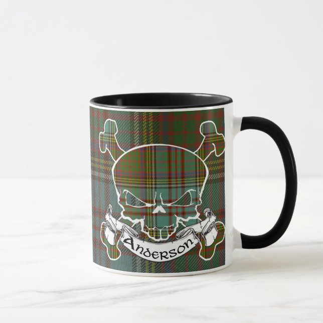 Taza del cráneo del tartán de Anderson (Derecha)
