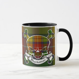 Taza del cráneo del tartán de Buchanan