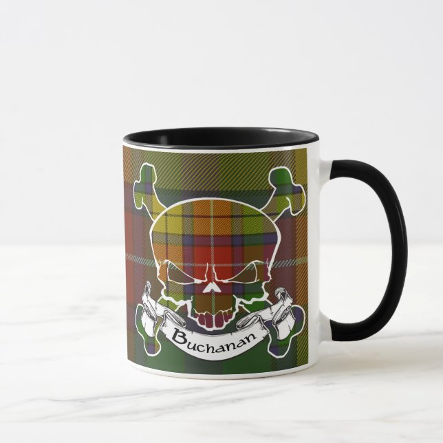 Taza del cráneo del tartán de Buchanan (Derecha)