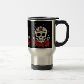 Taza del cráneo y del viaje de los rosas