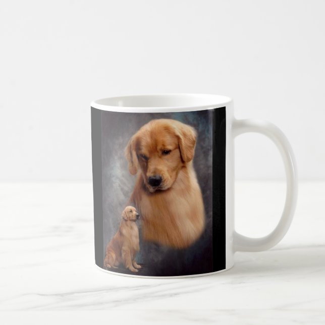 Taza del creyente del golden retriever (Derecha)