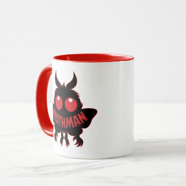 Taza del Críptido Hombre Polilla, Point Pleasant O (Anverso izquierdo)