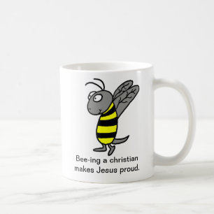 Taza del cristiano de la abeja