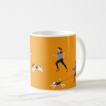 Taza del cuarteto de Canicross