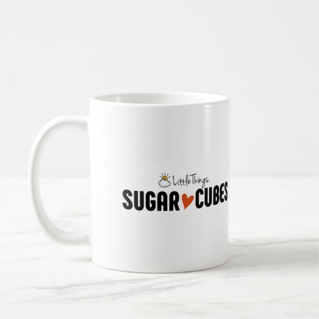 Taza del cubo del azúcar con el bebé del cubo del (Izquierda)