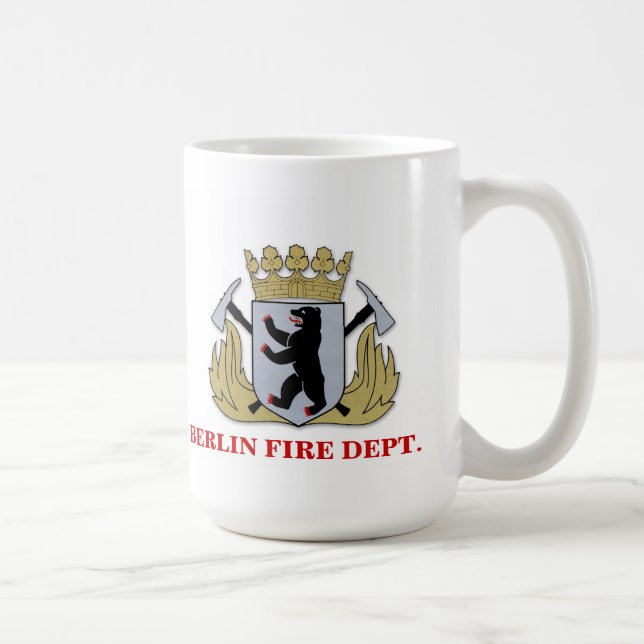 Taza del cuerpo de bomberos de Berlín Alemania (Derecha)