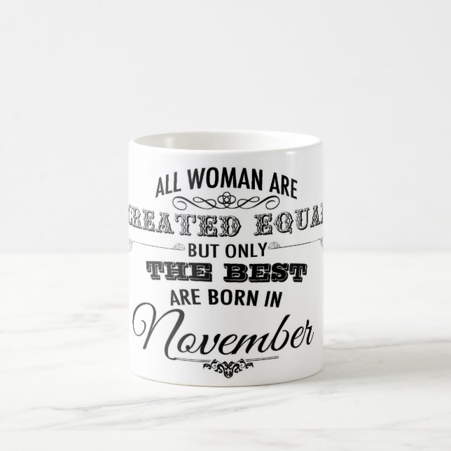 Taza del cumpleaños de noviembre (Centro)