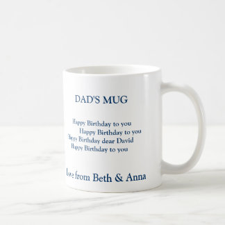 taza del cumpleaños del papá, la TAZA del PAPÁ,   