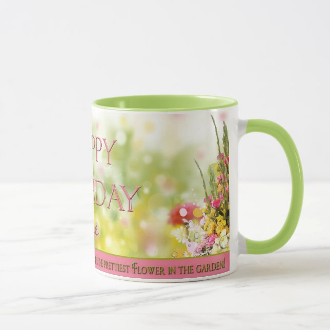 Taza del cumpleaños - PERSONALICE - JARDÍN (Derecha)