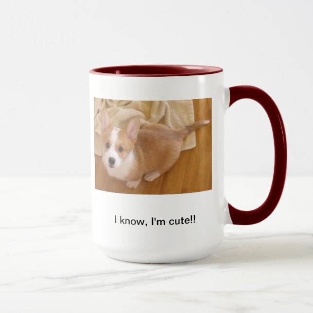 Taza del Cuteness del Corgi (Derecha)