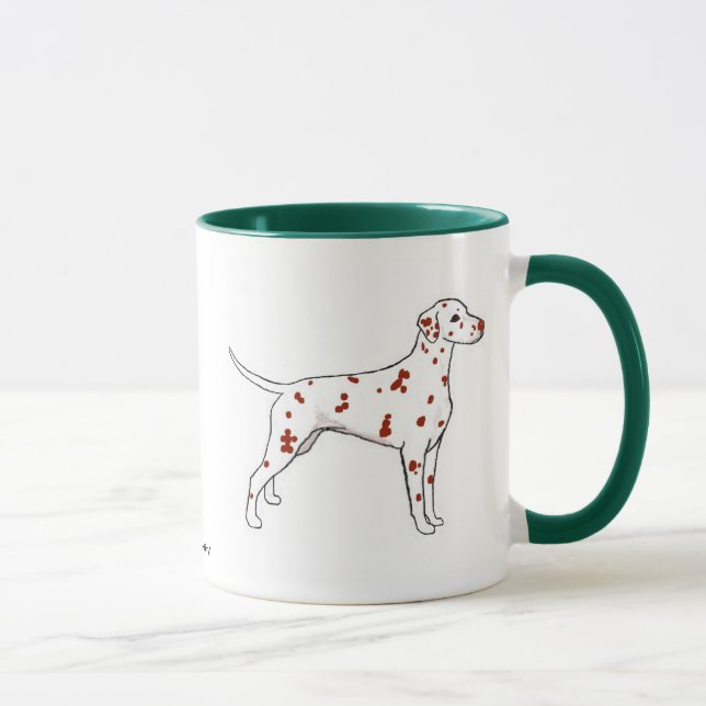 Taza del Dalmatian del hígado (Derecha)