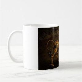 Taza del damasco del unicornio de Steampunk