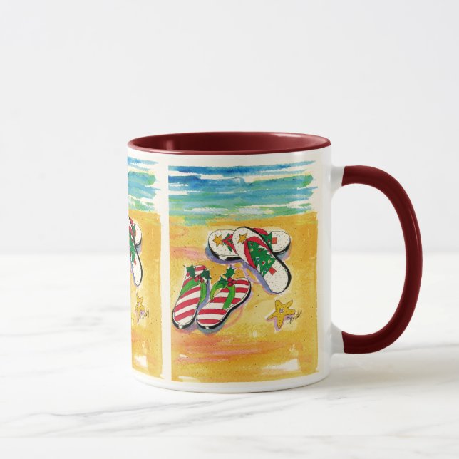 taza del día de fiesta de las cubierta-su-patas (Derecha)