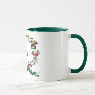 Taza del día de fiesta de los ángeles de Gullive