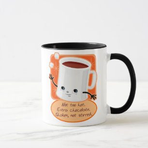 Taza del día de fiesta del chocolate caliente