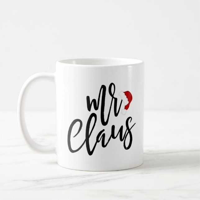 Taza del día de fiesta del gorra de Sr. Claus (Izquierda)