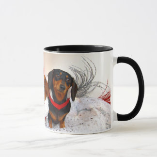 Taza del día de fiesta del perro de Weiner