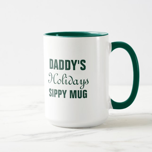 Taza del día de fiesta - texto adaptable (Derecha)
