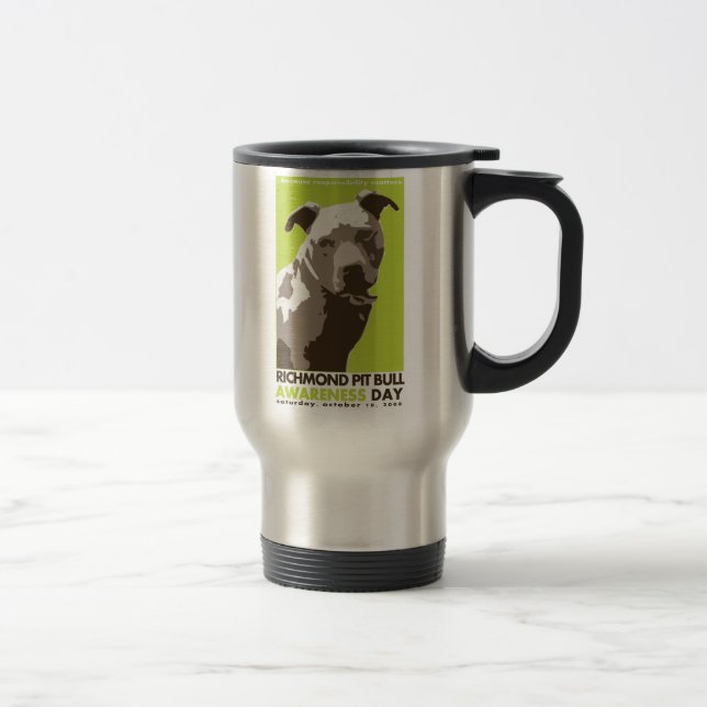taza del día de la conciencia del pitbull (Derecha)