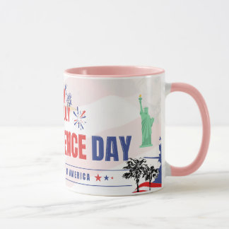 Taza del Día de la Independencia de Estados Unidos