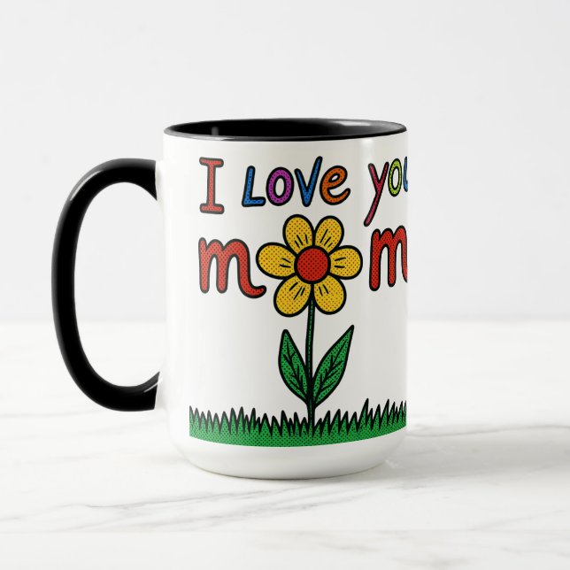 Taza del Día de la Madre – Te quiero mamá (Izquierda)