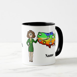 Taza del Día de la Mujer Meteoróloga con Nombre