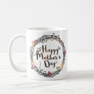 Taza del día de madre con el mensaje de encargo