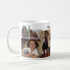 Taza del día de padre del collage de fotos