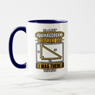 Taza del Día del Teorema de Pitágoras