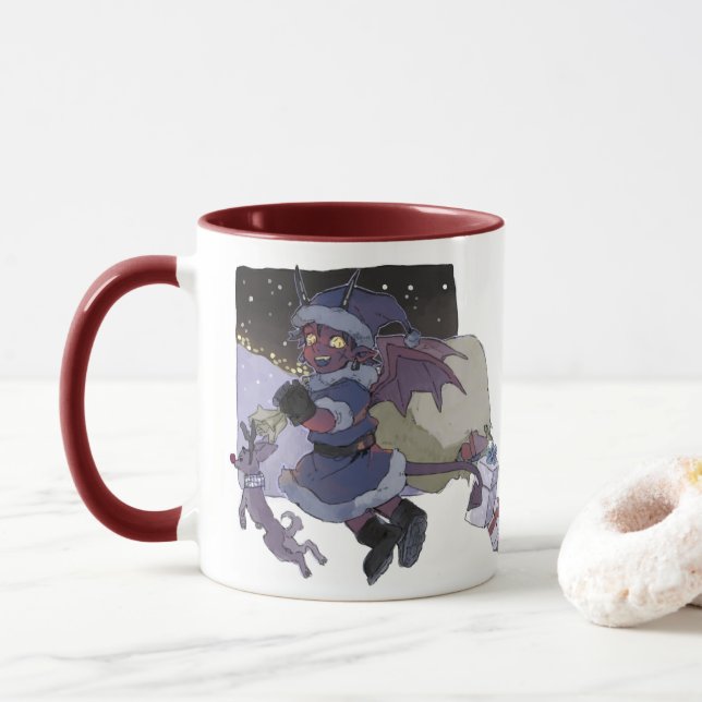 Taza del Diablo Santa (Con donut)
