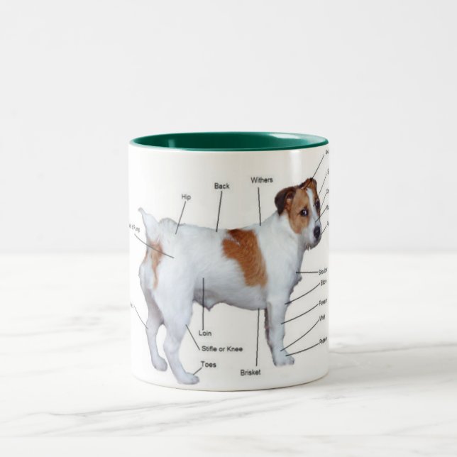 Taza del diagrama de Jack Russel (Centro)