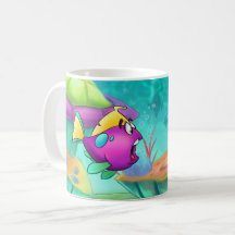 Taza del dibujo animado de FriendFish