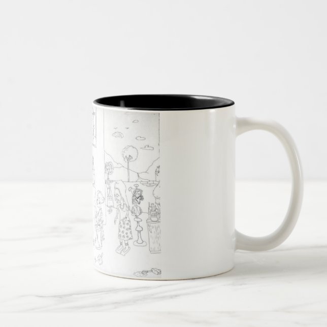 Taza del dibujo animado de la cocina - modificada (Derecha)