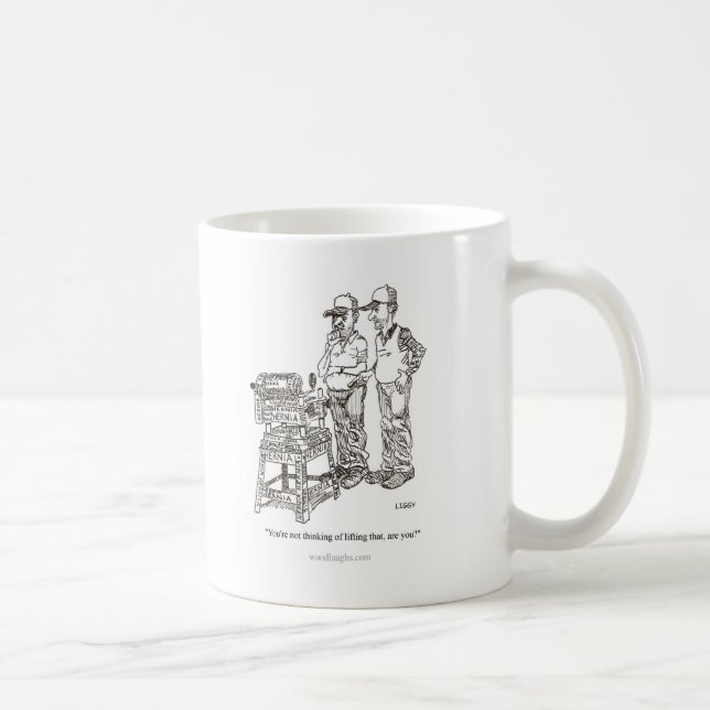 Taza del dibujo animado de la hernia (Derecha)