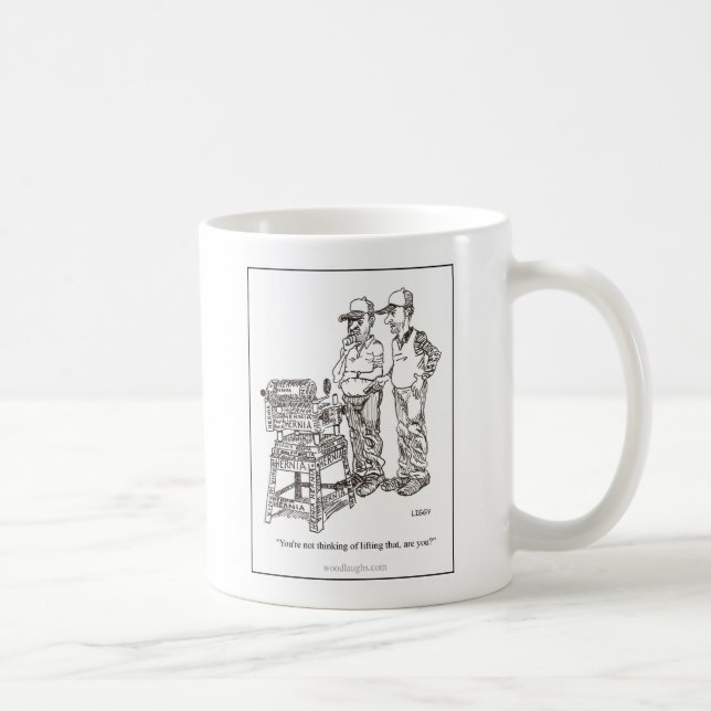 Taza del dibujo animado de la hernia (Derecha)