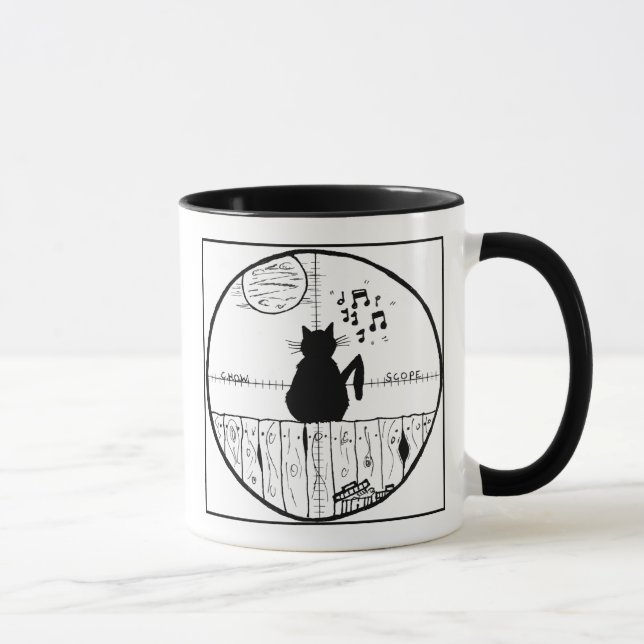 Taza del dibujo animado del alcance de los (Derecha)