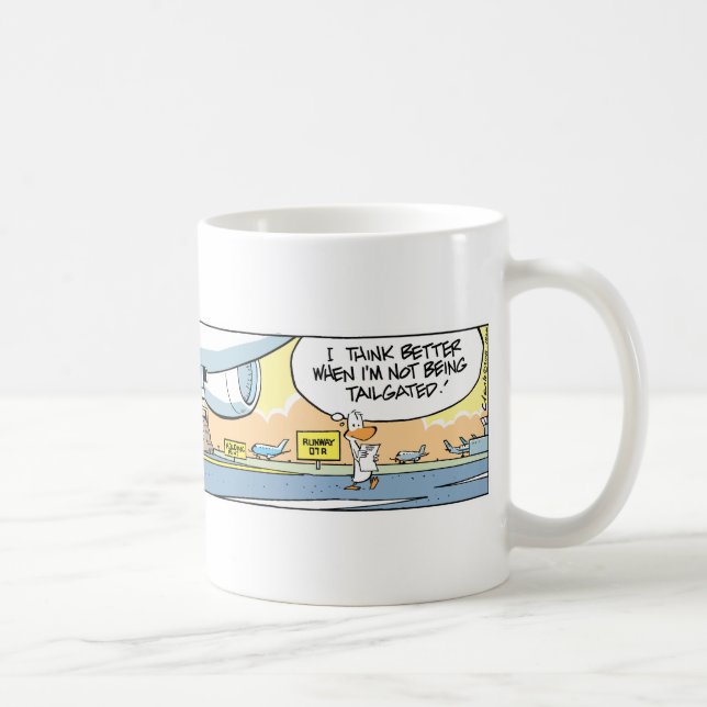 Taza del dibujo animado del humor de la pista de (Derecha)