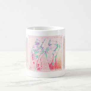 Taza del dibujo del zapato de Pointe del ballet