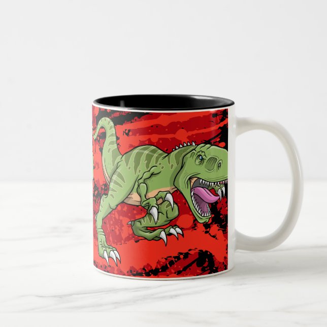 Taza del dinosaurio de Rex del Tyrannosaurus (Derecha)